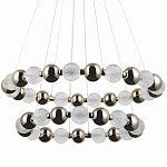 Светодиодная двухъярусная кольцевая люстра Crystal Globule Chandelier Gold варинант исполнения - 1 | Loft Concept в Москве