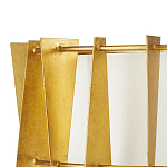 Потолочный светильник круглый с каркасом в форме треугольников и тканевым абажуром Brutal Light варинант исполнения - 2 | Loft Concept в Москве