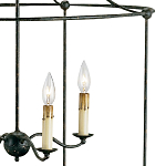 Подвесной светильник в виде черного фонаря Big Black Lantern варинант исполнения - 1 | Loft Concept в Москве