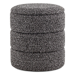 Пуф Three Gray в ткани букле серого цвета варинант исполнения - 1 | Loft Concept в Москве