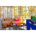 Дизайнерское кожаное кресло в форме руки Poltronova Joe Gold  Armchair варинант исполнения - 13 | Loft Concept в Москве