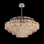 Люстра хрустальная в неоклассическом стиле на серебристом каркасе Majesty варинант исполнения - 5 | Loft Concept в Москве