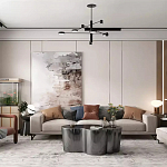 Дизайнерский журнальный стол зеркальный волнистой формы Gytep варинант исполнения - 1 | Loft Concept в Москве