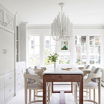 Люстра белая с несколькими ярусами деревянных палочек Bright Wooden Chandelier варинант исполнения - 7 | Loft Concept в Москве