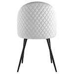 Мягкий стул в сером велюре Miruna Chair варинант исполнения - 3 | Loft Concept в Москве