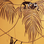 Обои с вышивкой ручной работы Étienne Original colourway on wool sateen варинант исполнения - 1 | Loft Concept в Москве