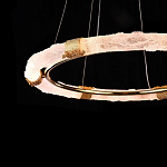 Люстра в форме кольца с золотым декором Warm Heavenly Light варинант исполнения - 6 | Loft Concept в Москве