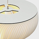 Подвесной светильник с белыми изящными декоративными лепестками Volumetric Petal Lamp варинант исполнения - 9 | Loft Concept в Москве