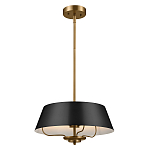 Подвесной светильник с конусовидным металлическим абажуром черного цвета Kichler варинант исполнения - 2 | Loft Concept в Москве