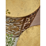 Столик приставной с цветочной резной фактурой Madagascar варинант исполнения - 2 | Loft Concept в Москве