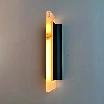 Бра вертикальное с мраморными рассеивателями на черном корпусе Gutter варинант исполнения - 2 | Loft Concept в Москве