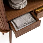 Буфет с двумя раздвижными дверцами Toinette Brown Wooden Cupboard варинант исполнения - 5 | Loft Concept в Москве