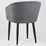 Мягкое кресло на металлических ножках Shaggy Dark Grey варинант исполнения - 4 | Loft Concept в Москве