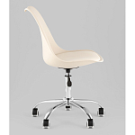 Офисный стул на металлическом основании EGGERY Beige пластик варинант исполнения - 4 | Loft Concept в Москве