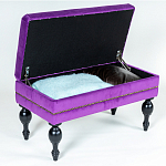 Мягкая банкетка с зоной для хранения Casket Violet варинант исполнения - 4 | Loft Concept в Москве