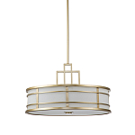 Подвесной светильник цвета латунь с белым матовым плафоном с геометрическим рисунком Feiss варинант исполнения - 1 | Loft Concept в Москве