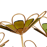 Люстра золотого цвета в форме цветка Hanging Flowers варинант исполнения - 2 | Loft Concept в Москве