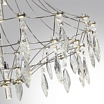 Люстра подвесная из металла с хрустальными прозрачными подвесками Quasar 81 варинант исполнения - 13 | Loft Concept в Москве