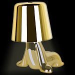 Настольная лампа фигурная цвета золото с гладким абажуром Высота 16 см Sophia варинант исполнения - 7 | Loft Concept в Москве