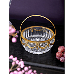 Корзиночка из прозрачного стекла с бронзовой ручкой Eden Garden варинант исполнения - 3 | Loft Concept в Москве