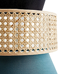 Бра с плетеным декором из ротанга Bonnie Wicker Blue Wall Lamp варинант исполнения - 3 | Loft Concept в Москве