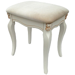 Пуф из массива дерева с велюровой обивкой Pascal French Seating варинант исполнения - 1 | Loft Concept в Москве