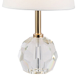 Настольная лампа с хрустальным основанием Manlio Round Crystal Lampshade Table Lamp варинант исполнения - 2 | Loft Concept в Москве