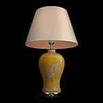 Настольная лампа желтая с изображением белых птиц Flight Among Acacia варинант исполнения - 4 | Loft Concept в Москве