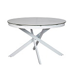 Стол обеденный раскладной круглый White Ceramic Table варинант исполнения - 2 | Loft Concept в Москве