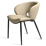 Стул обеденный кремовый из экокожи Futuristic Chair варинант исполнения - 1 | Loft Concept в Москве