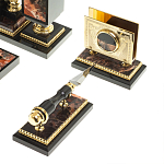 Настольный письменный набор из яшмы и долерита с декором в виде коня Manager Organizer варинант исполнения - 7 | Loft Concept в Москве