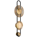 Бра со стеклянными плафонами в форме дисков Savio Brown Glass Disc Light варинант исполнения - 1 | Loft Concept в Москве