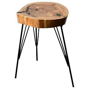 Приставной стол Kaylum Industrial Metal Rust Side Table