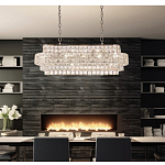 Люстра овальной формы хрустальная в неоклассическом стиле Majesty варинант исполнения - 8 | Loft Concept в Москве