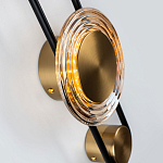 Бра со стеклянными плафонами в форме дисков Savio Brown Glass Disc Light варинант исполнения - 3 | Loft Concept в Москве