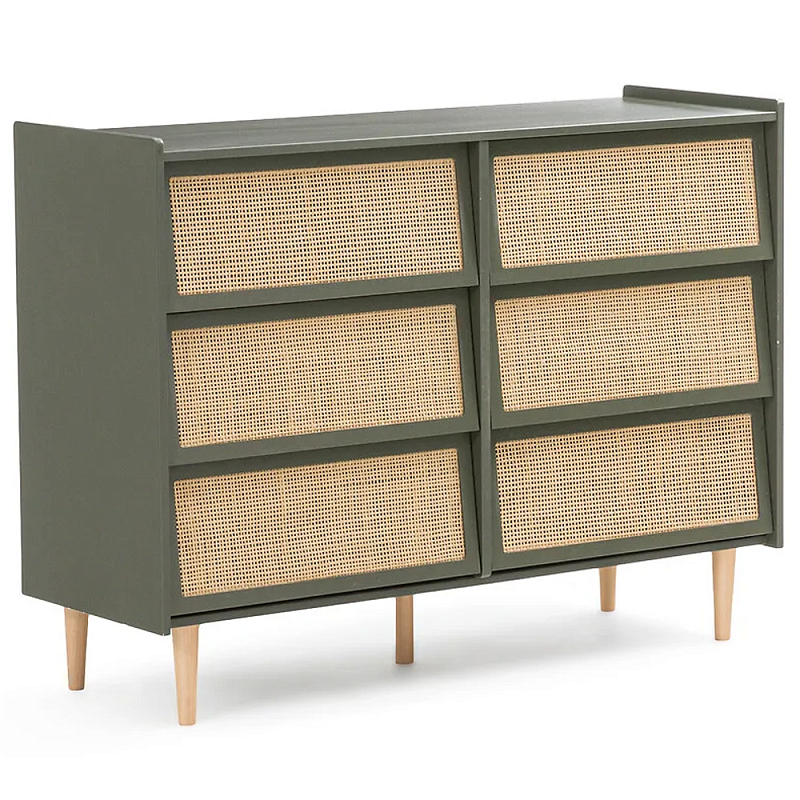   6-     Remi Green Wicker Furniture      | Loft Concept 