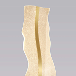 Торшер с изогнутым каркасом Golden Wave варинант исполнения - 3 | Loft Concept в Москве