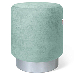 Пуф мятный велюр на металлическом основании Golden Belt варинант исполнения - 1 | Loft Concept в Москве