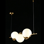 Люстра подвесная светодиодная Jagna 2 Gold and White варинант исполнения - 3 | Loft Concept в Москве