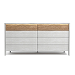 Комод 8 ящиков с подсветкой на рельефном фасаде Warm Industrial варинант исполнения - 1 | Loft Concept в Москве