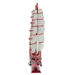 Декоративная модель деревянного красного парусника в подарочной упаковке With The low варинант исполнения - 2 | Loft Concept в Москве