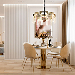 Люстра с прямоугольными хрустальными плафонами Glass Rectangles Gold Chandelier 60 варинант исполнения - 2 | Loft Concept в Москве