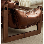 Кресло-диван кожаное на деревянном каркасе Medieval Furniture варинант исполнения - 6 | Loft Concept в Москве