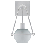 Бра белое с матовым стеклянным плафоном в форме шара White Lighthouse варинант исполнения - 3 | Loft Concept в Москве