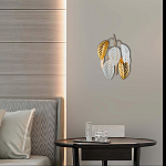 Бра в виде белых и золотых листьев Defoliation варинант исполнения - 1 | Loft Concept в Москве