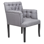 Кресло Addison Chic Armchair grey flax варинант исполнения - 1 | Loft Concept в Москве