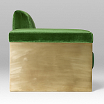 Эксклюзивный Диван в стиле Арт-деко Phoenix с элегантными латунными элементами  варинант исполнения - 2 | Loft Concept в Москве