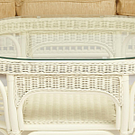 Комплект уличной мебели из ротанга Clara белый варинант исполнения - 13 | Loft Concept в Москве