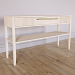 Дизайнерская Консоль с полкой и ящиком Primo Светлый дуб варинант исполнения - 2 | Loft Concept в Москве