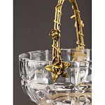 Конфетница с бронзовой ручкой и фарфоровой птичкой на крышке Eden Garden варинант исполнения - 6 | Loft Concept в Москве